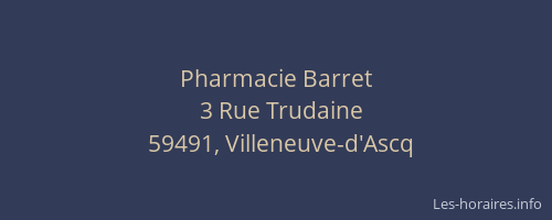 Pharmacie Barret