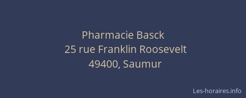 Pharmacie Basck
