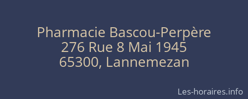 Pharmacie Bascou-Perpère