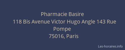 Pharmacie Basire