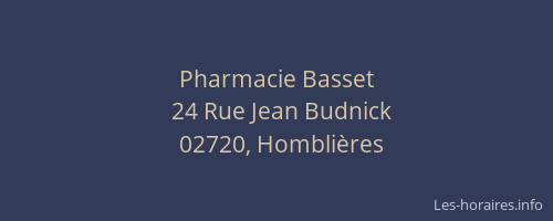Pharmacie Basset