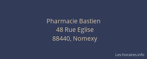 Pharmacie Bastien