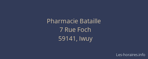 Pharmacie Bataille
