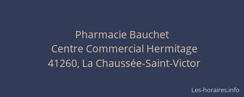 Pharmacie Bauchet