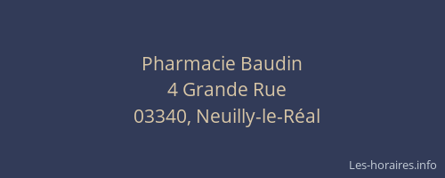 Pharmacie Baudin