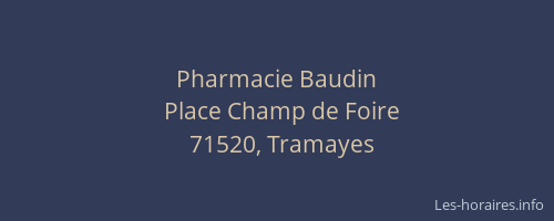 Pharmacie Baudin