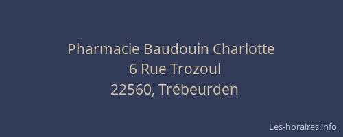 Pharmacie Baudouin Charlotte