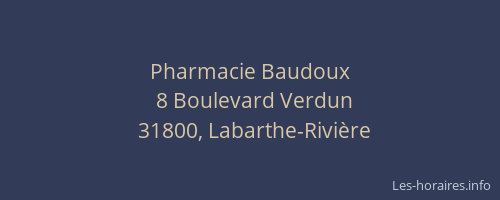 Pharmacie Baudoux