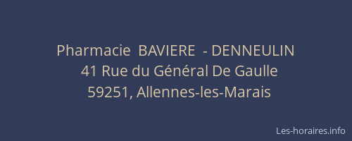 Pharmacie  BAVIERE  - DENNEULIN
