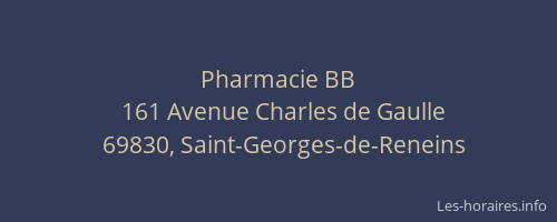 Pharmacie BB
