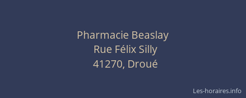 Pharmacie Beaslay