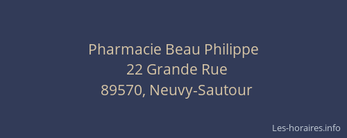 Pharmacie Beau Philippe
