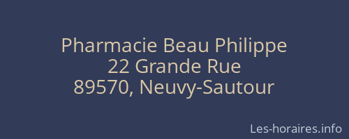 Pharmacie Beau Philippe