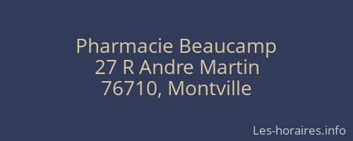 Pharmacie Beaucamp