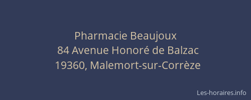 Pharmacie Beaujoux
