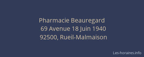 Pharmacie Beauregard