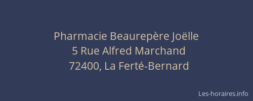 Pharmacie Beaurep&egrave;re Jo&euml;lle