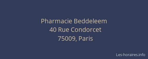 Pharmacie Beddeleem