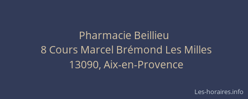 Pharmacie Beillieu