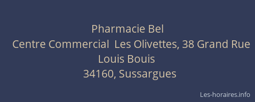 Pharmacie Bel