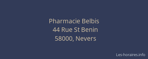 Pharmacie Belbis