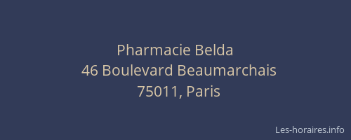 Pharmacie Belda