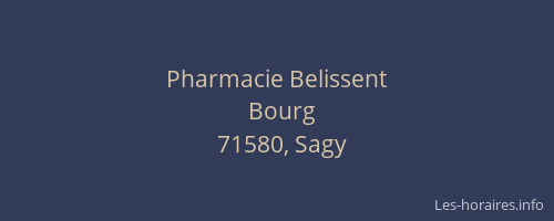 Pharmacie Belissent