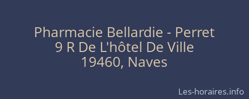 Pharmacie Bellardie - Perret