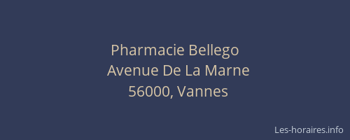 Pharmacie Bellego