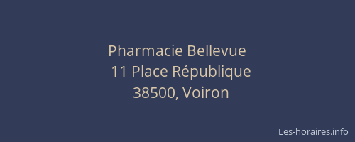 Pharmacie Bellevue
