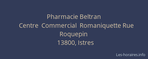 Pharmacie Beltran