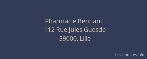Pharmacie Bennani
