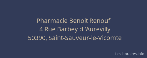 Pharmacie Benoit Renouf