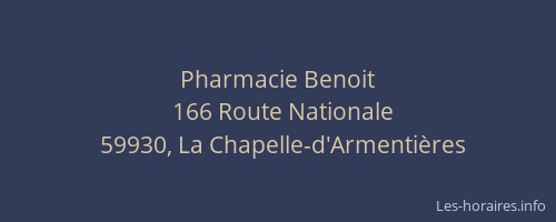 Pharmacie Benoit