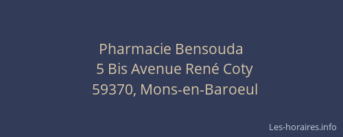 Pharmacie Bensouda