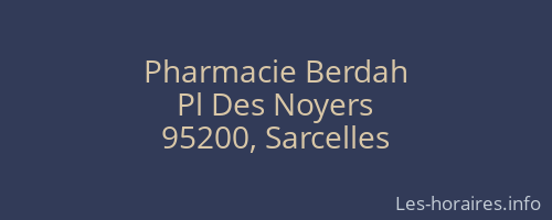 Pharmacie Berdah