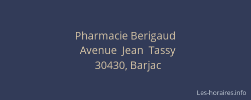 Pharmacie Berigaud