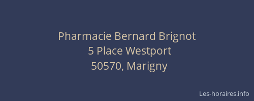 Pharmacie Bernard Brignot