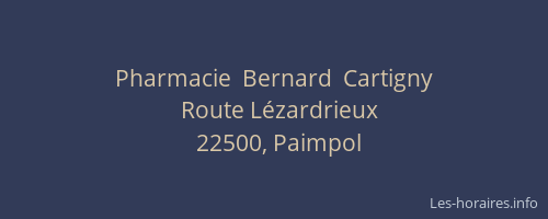 Pharmacie  Bernard  Cartigny