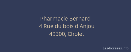 Pharmacie Bernard