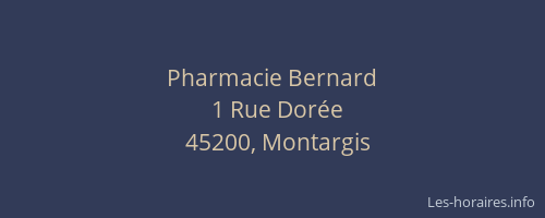 Pharmacie Bernard