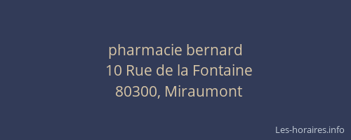 pharmacie bernard