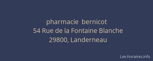pharmacie  bernicot