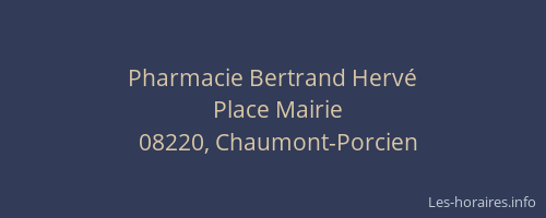 Pharmacie Bertrand Hervé