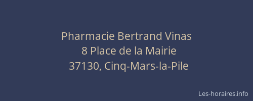 Pharmacie Bertrand Vinas