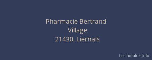 Pharmacie Bertrand