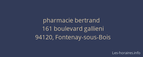 pharmacie bertrand