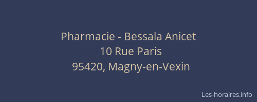 Pharmacie - Bessala Anicet