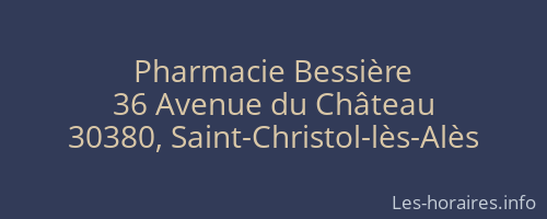 Pharmacie Bessière