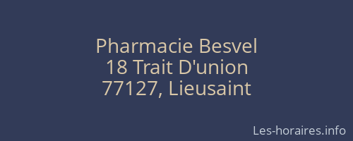 Pharmacie Besvel